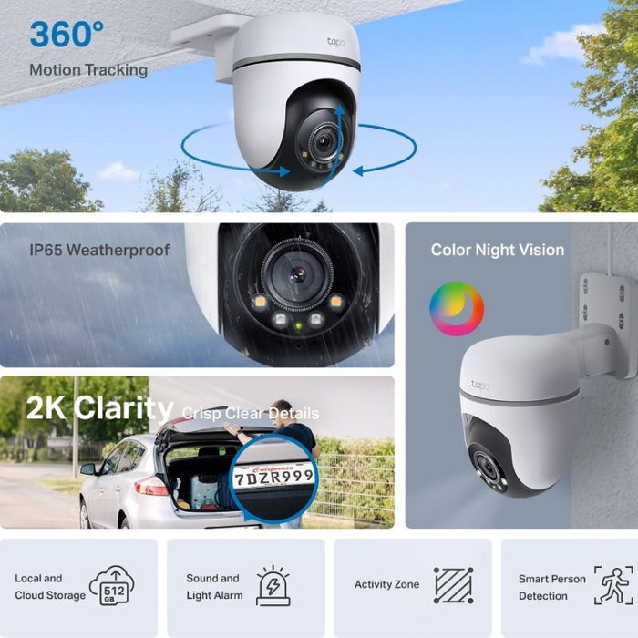TP-Link Tapo TC41 Cámara de seguridad IP 2K Inalámbrica